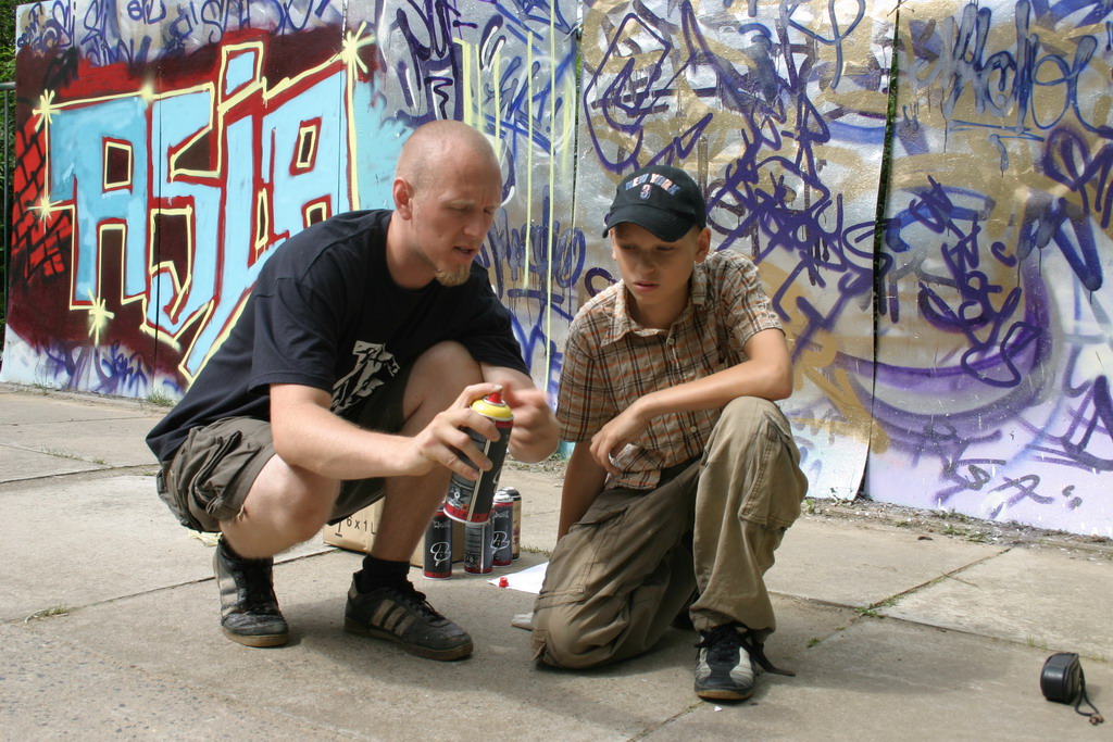 Graffiti Workshop Teilnehmer